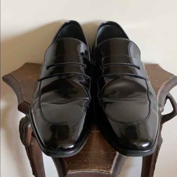 Versace Collection Patent Leather Penny Loafer - Picture 3 of 12